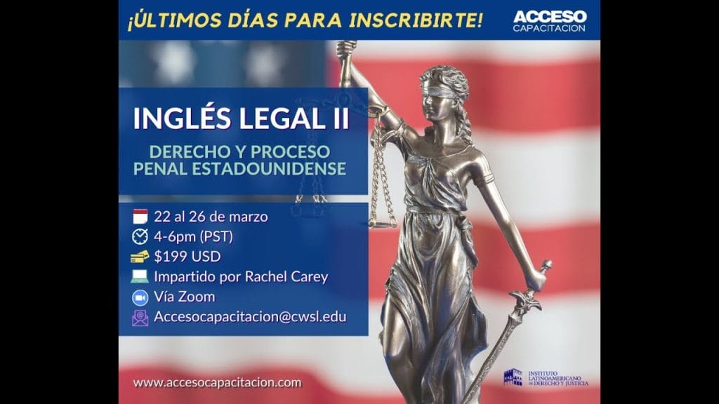 derecho penal en ingles