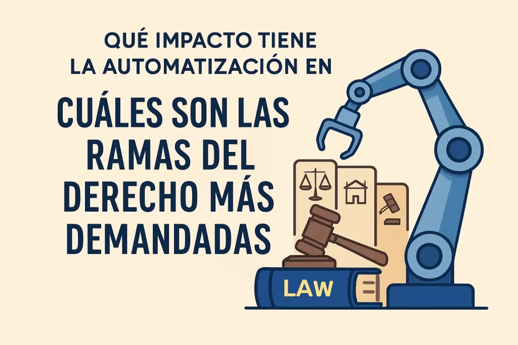 qué impacto tiene la automatización en Cuáles son las ramas del Derecho más demandadas