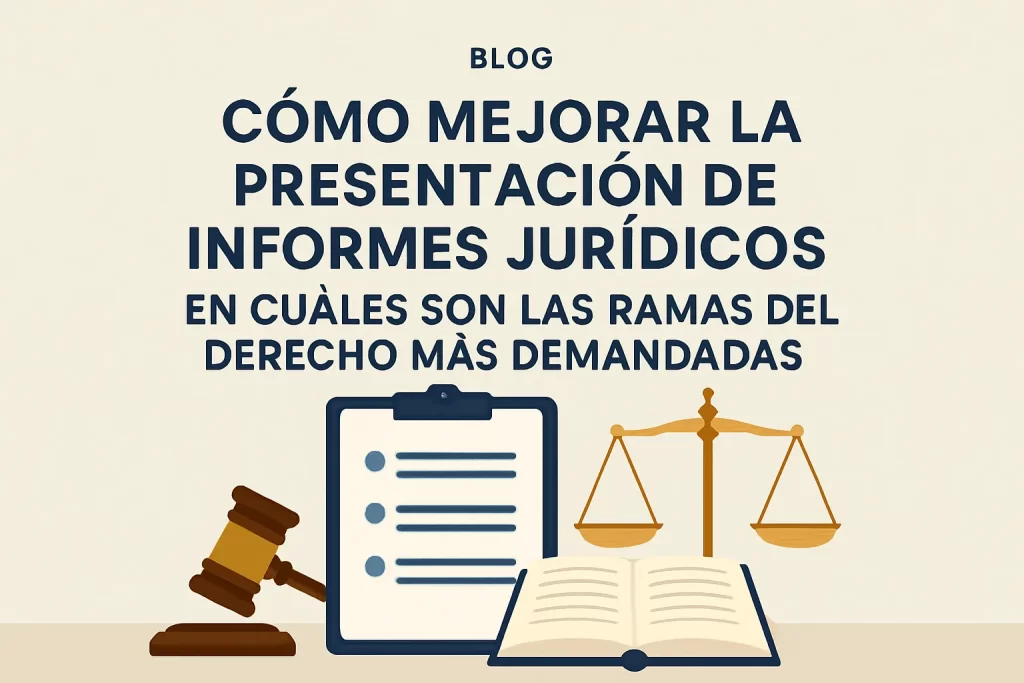 cómo mejorar la presentación de informes jurídicos en Cuáles son las ramas del Derecho más demandadas