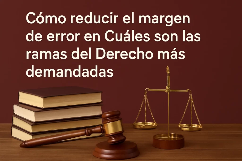 cómo reducir el margen de error en Cuáles son las ramas del Derecho más demandadas