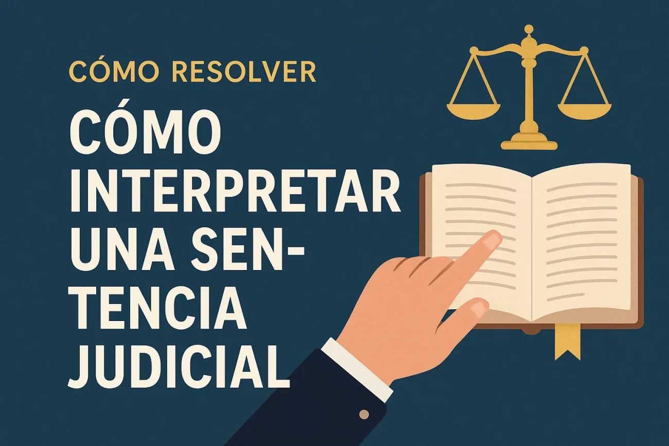 cómo resolver Cómo interpretar una sentencia judicial
