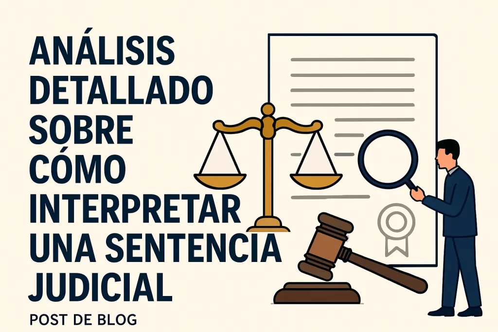 análisis detallado sobre Cómo interpretar una sentencia judicial