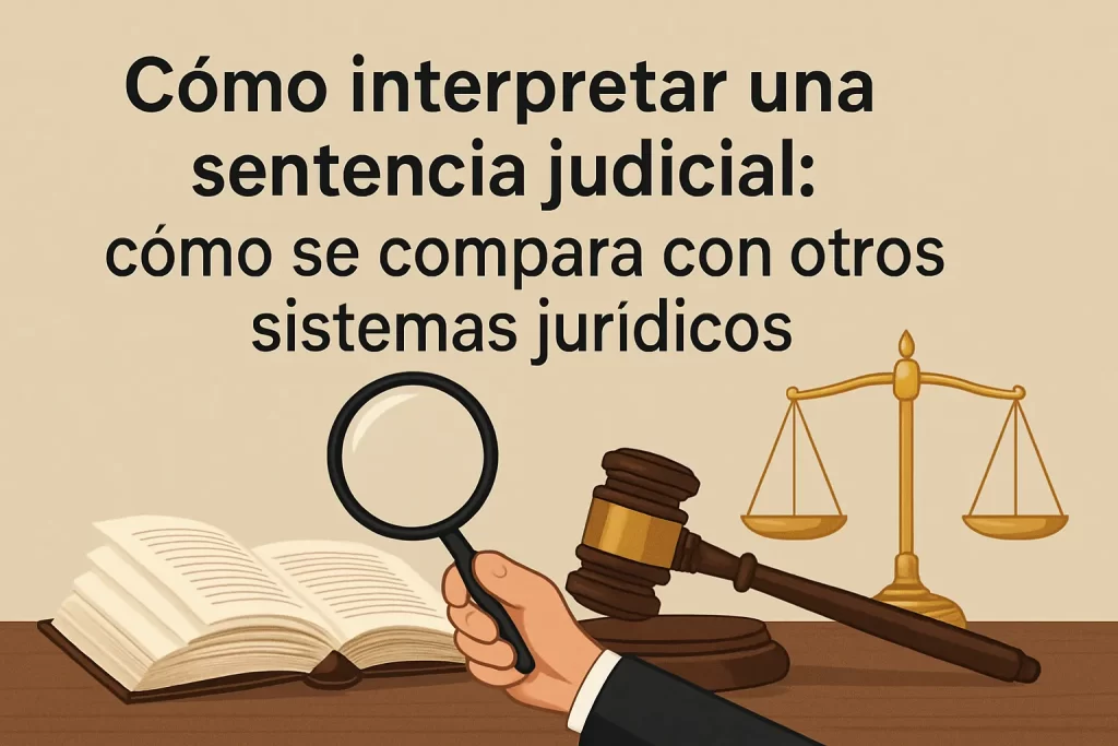 cómo se compara con otros sistemas jurídicos Cómo interpretar una sentencia judicial