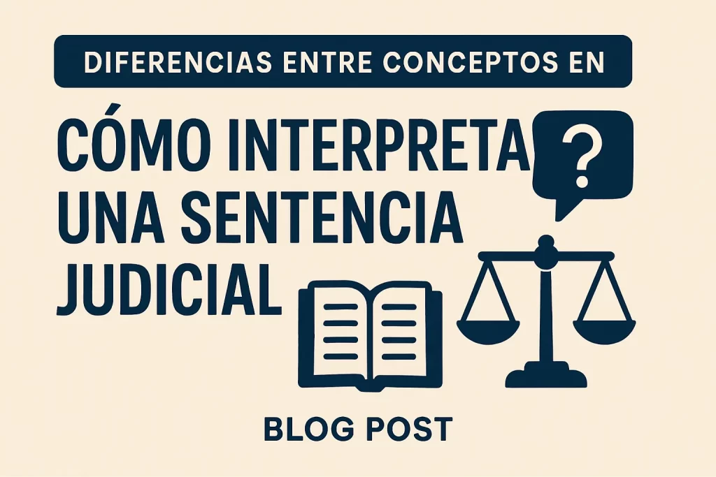 diferencias entre conceptos en Cómo interpretar una sentencia judicial