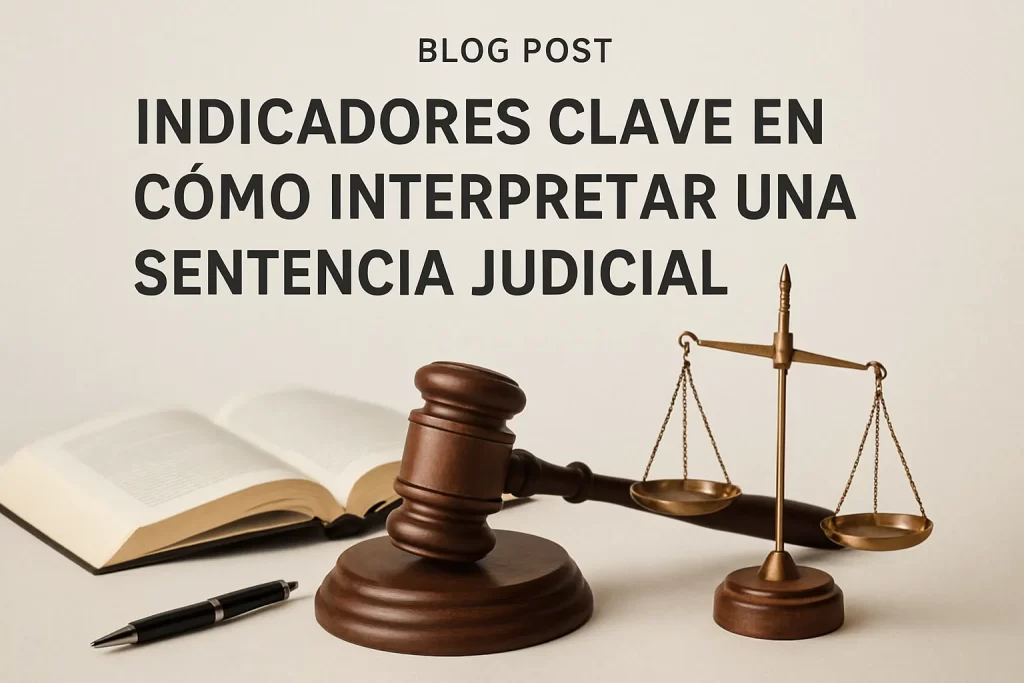 indicadores clave en Cómo interpretar una sentencia judicial