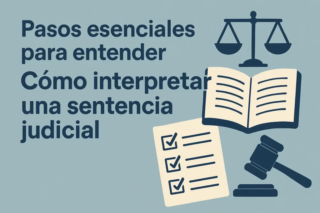 pasos esenciales para entender Cómo interpretar una sentencia judicial