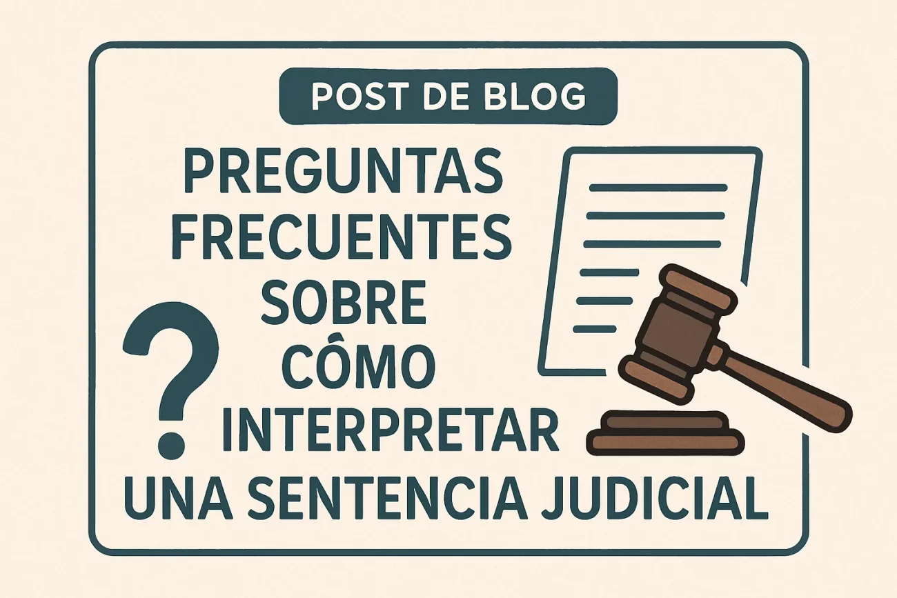 preguntas frecuentes sobre Cómo interpretar una sentencia judicial