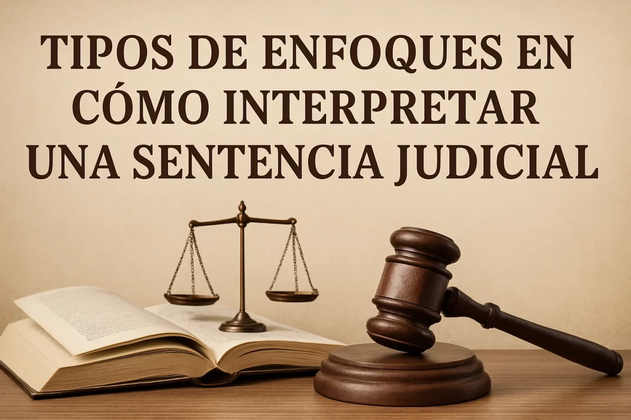 tipos de enfoques en Cómo interpretar una sentencia judicial