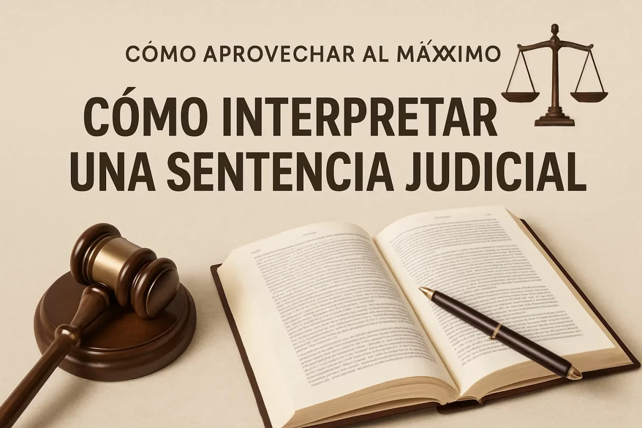 cómo aprovechar al máximo Cómo interpretar una sentencia judicial