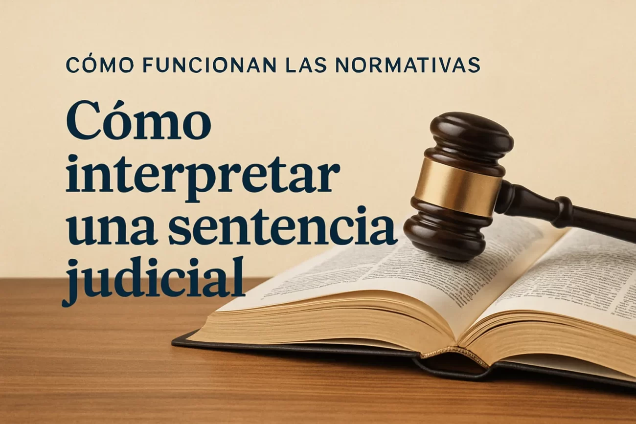 cómo funcionan las normativas en Cómo interpretar una sentencia judicial