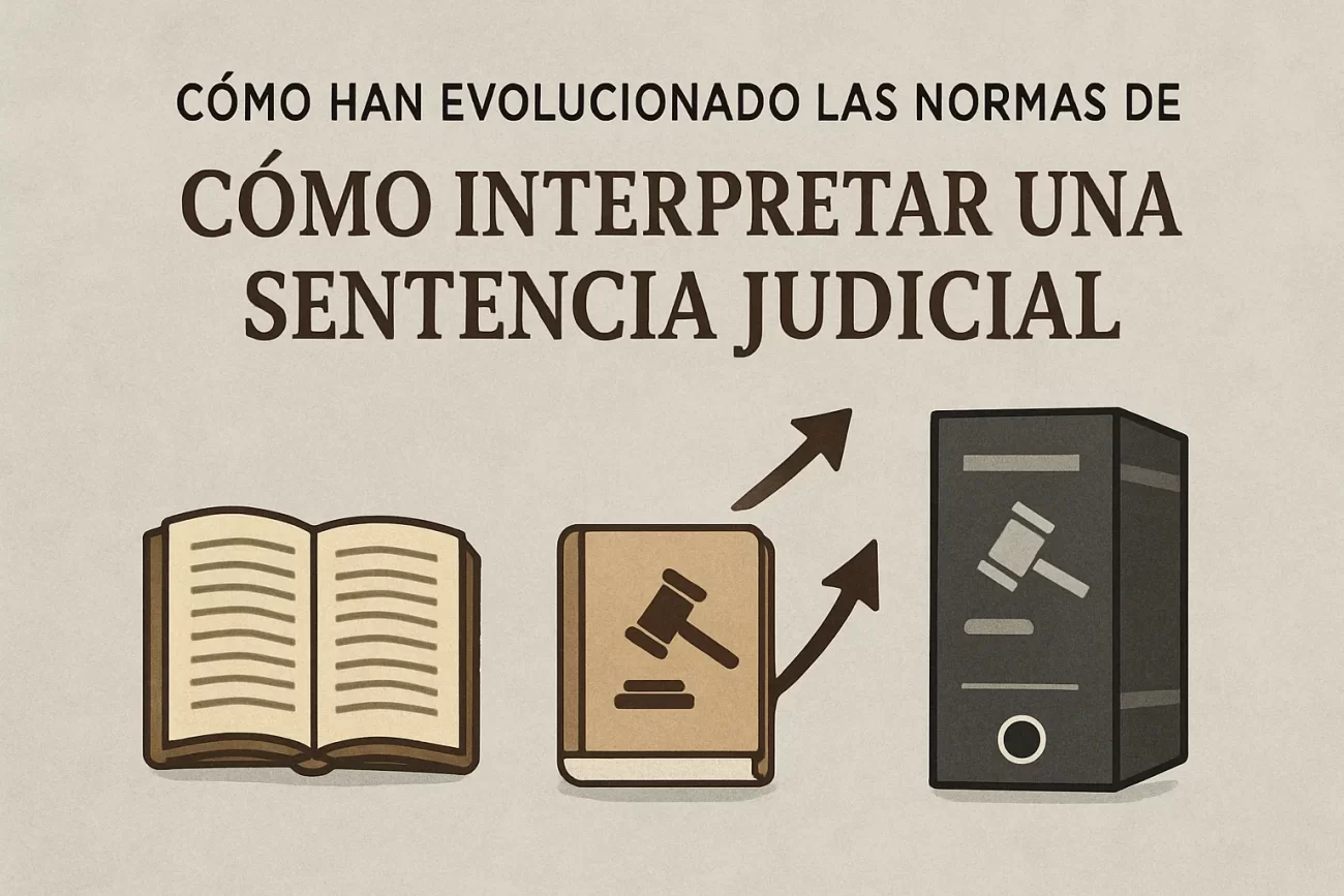 cómo han evolucionado las normas de Cómo interpretar una sentencia judicial