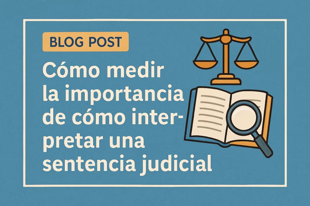 cómo medir la importancia de Cómo interpretar una sentencia judicial