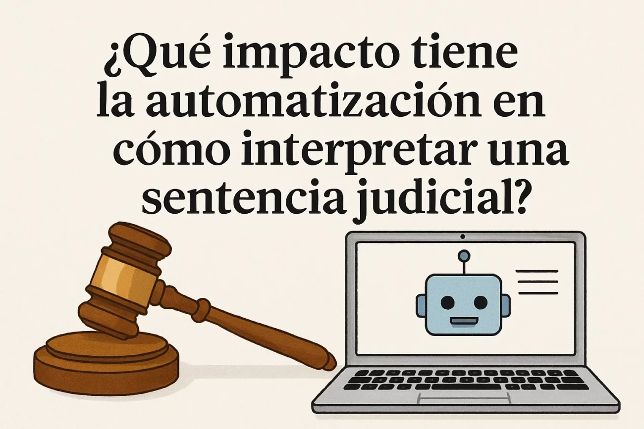 qué impacto tiene la automatización en Cómo interpretar una sentencia judicial