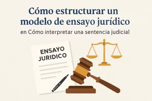 cómo estructurar un modelo de ensayo jurídico en Cómo interpretar una sentencia judicial