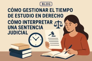 cómo gestionar el tiempo de estudio en Derecho Cómo interpretar una sentencia judicial