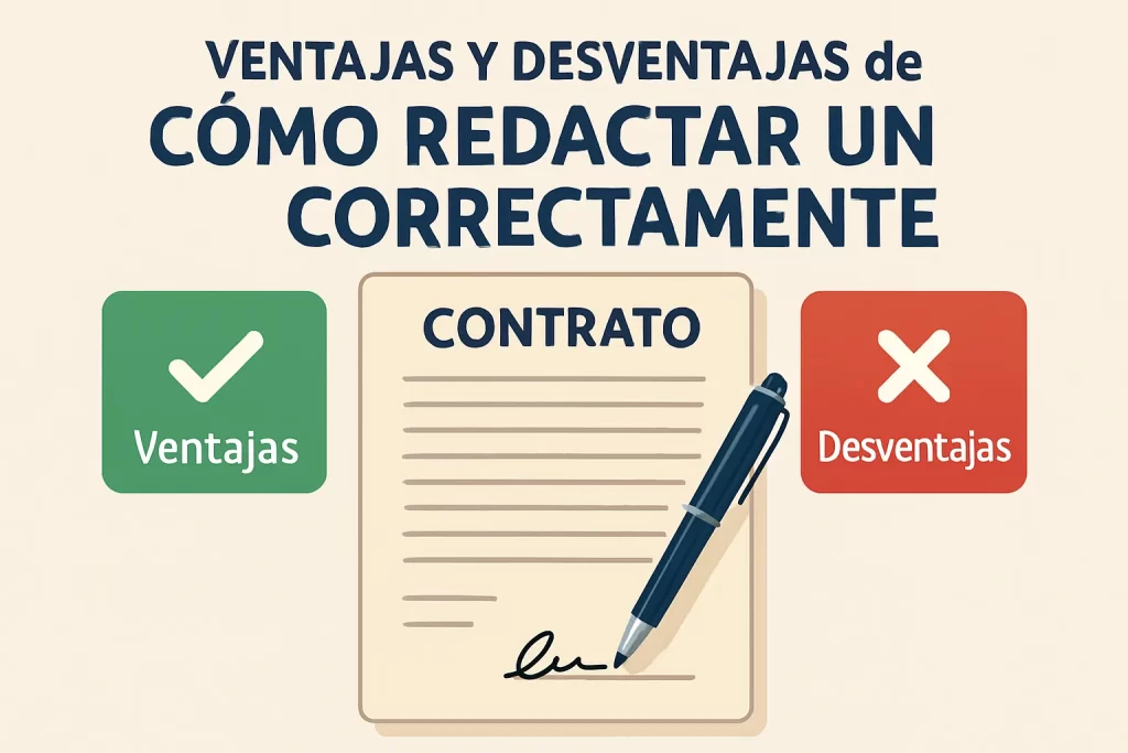 ventajas y desventajas de Cómo redactar un contrato correctamente