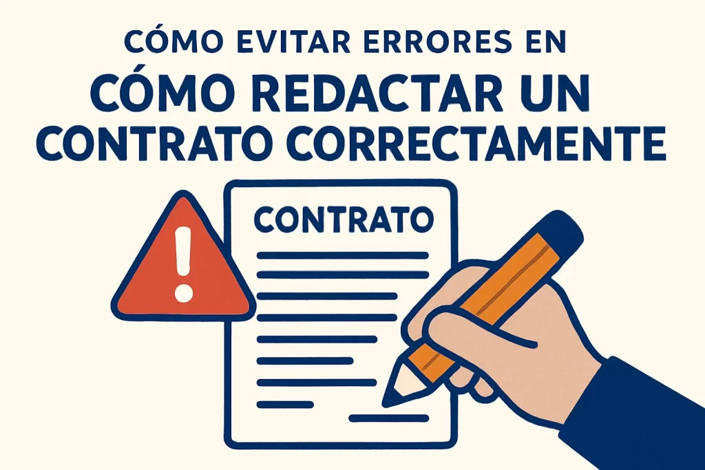 cómo evitar errores en Cómo redactar un contrato correctamente