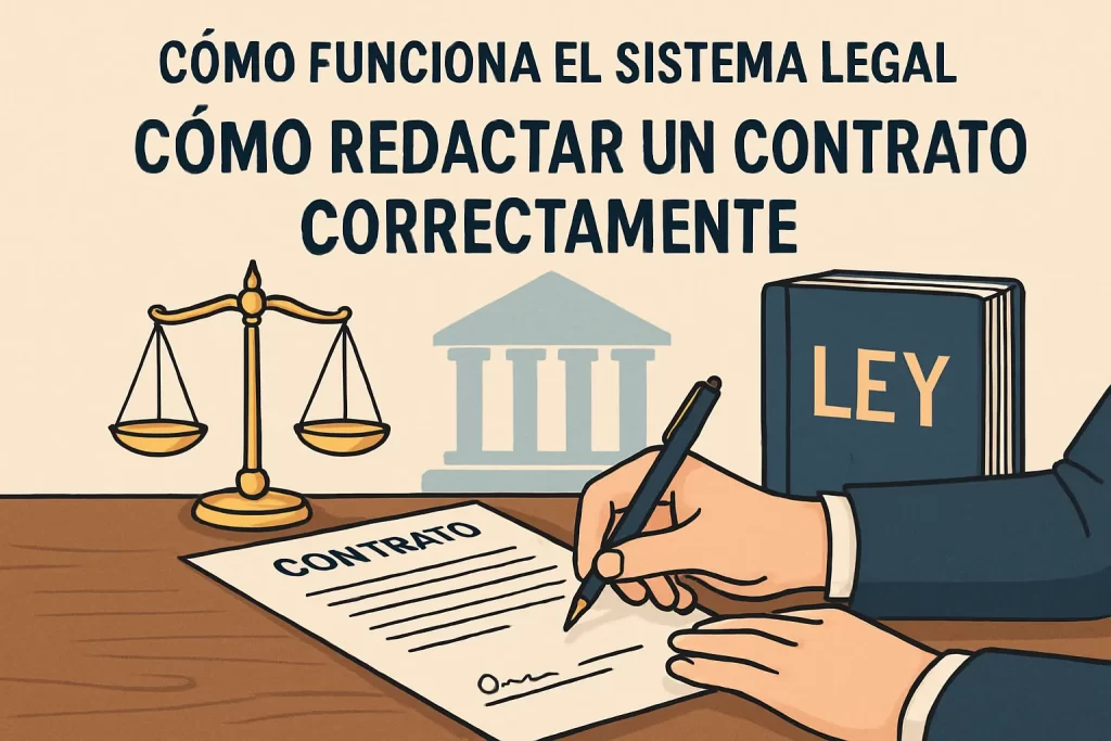 cómo funciona el sistema legal en Cómo redactar un contrato correctamente