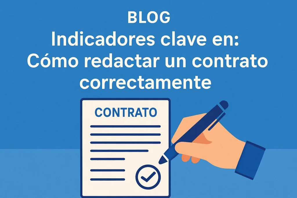 indicadores clave en Cómo redactar un contrato correctamente