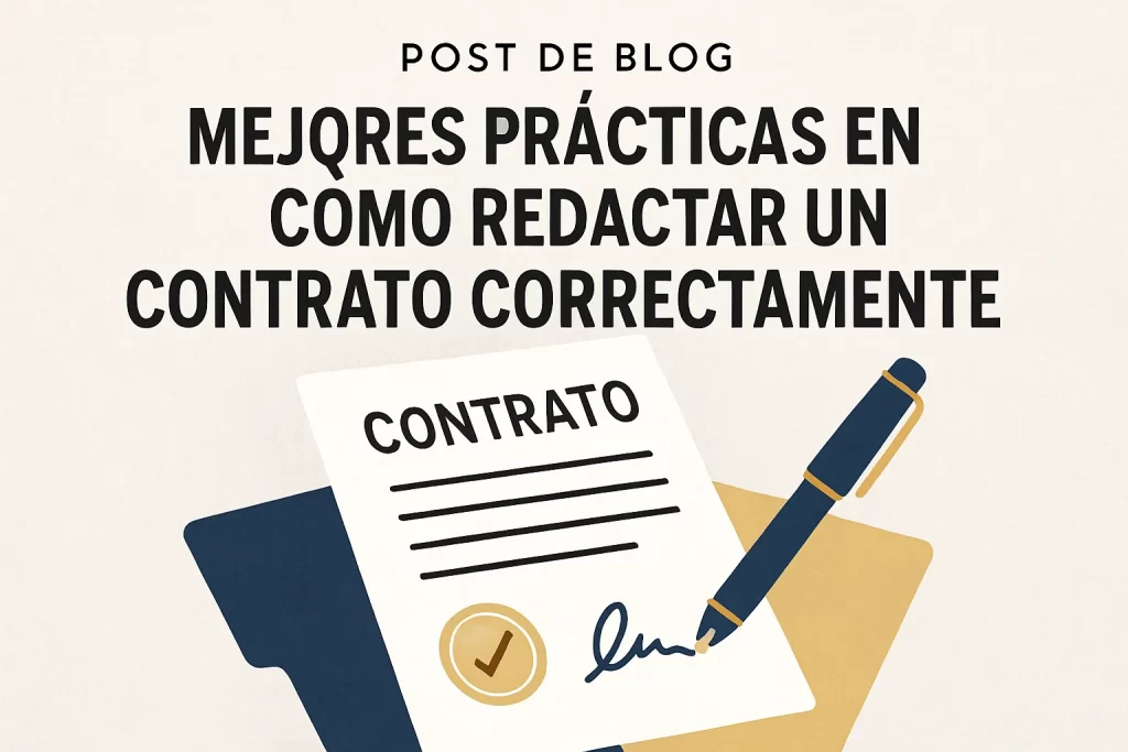 mejores prácticas en Cómo redactar un contrato correctamente