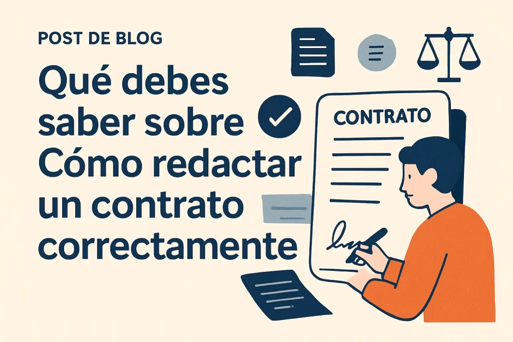 qué debes saber sobre Cómo redactar un contrato correctamente