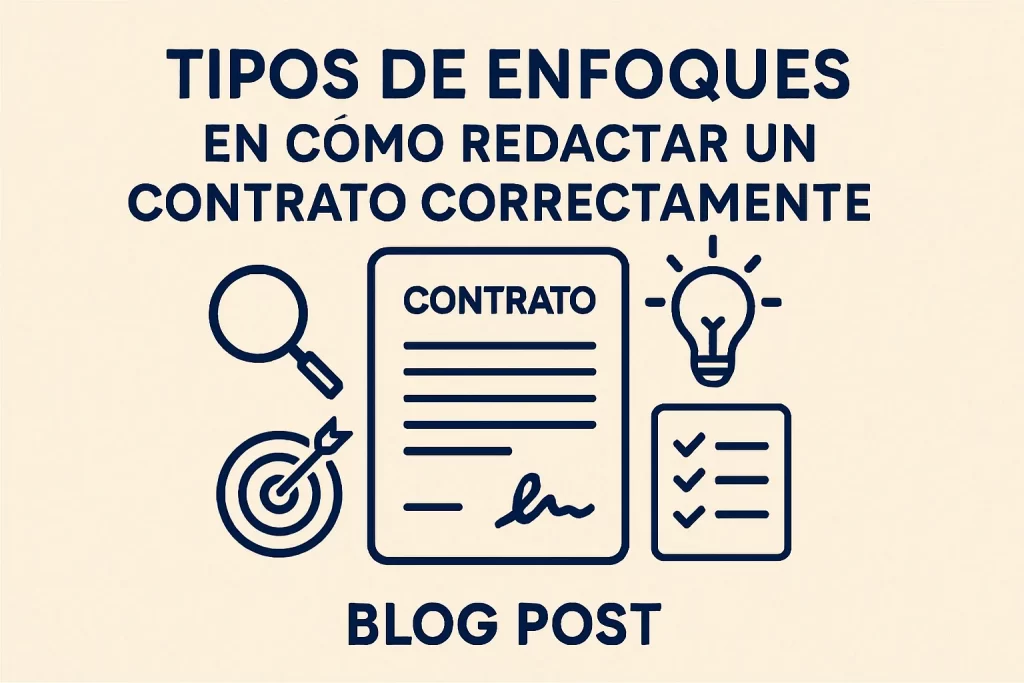 tipos de enfoques en Cómo redactar un contrato correctamente