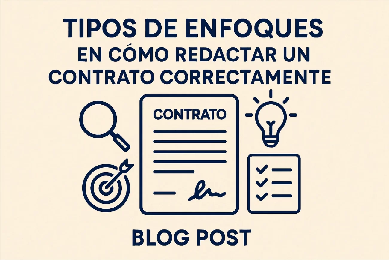 tipos de enfoques en Cómo redactar un contrato correctamente