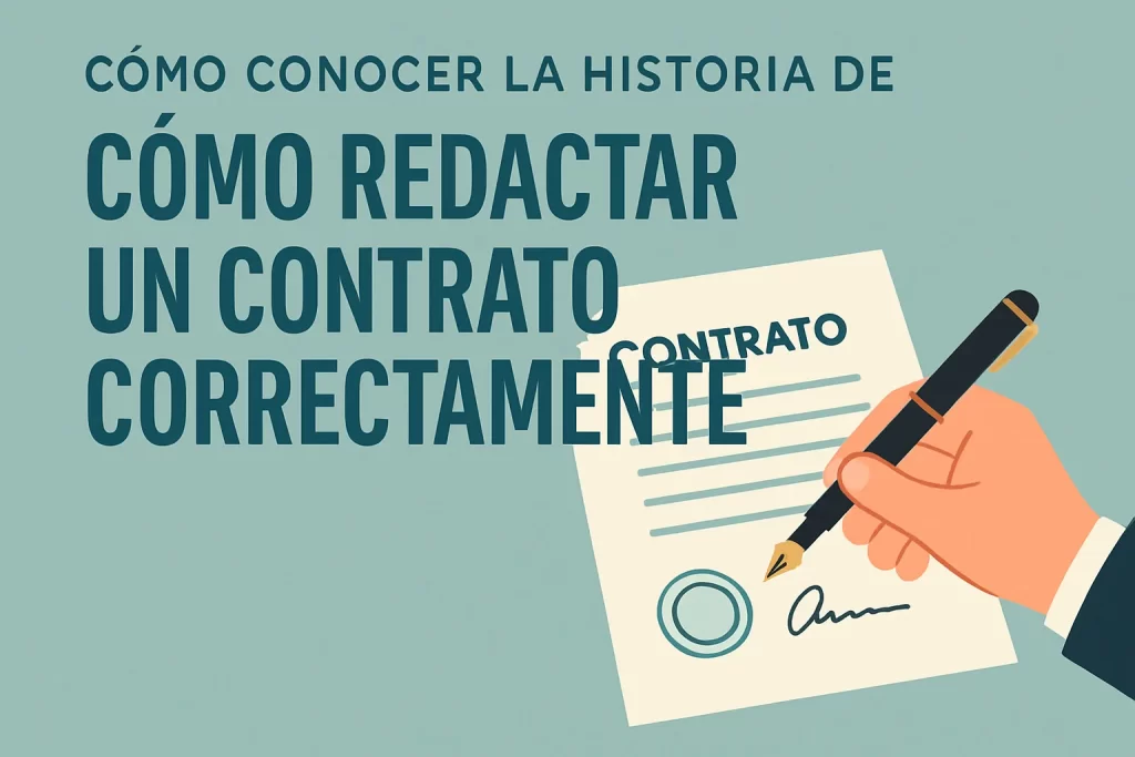 cómo conocer la historia de Cómo redactar un contrato correctamente