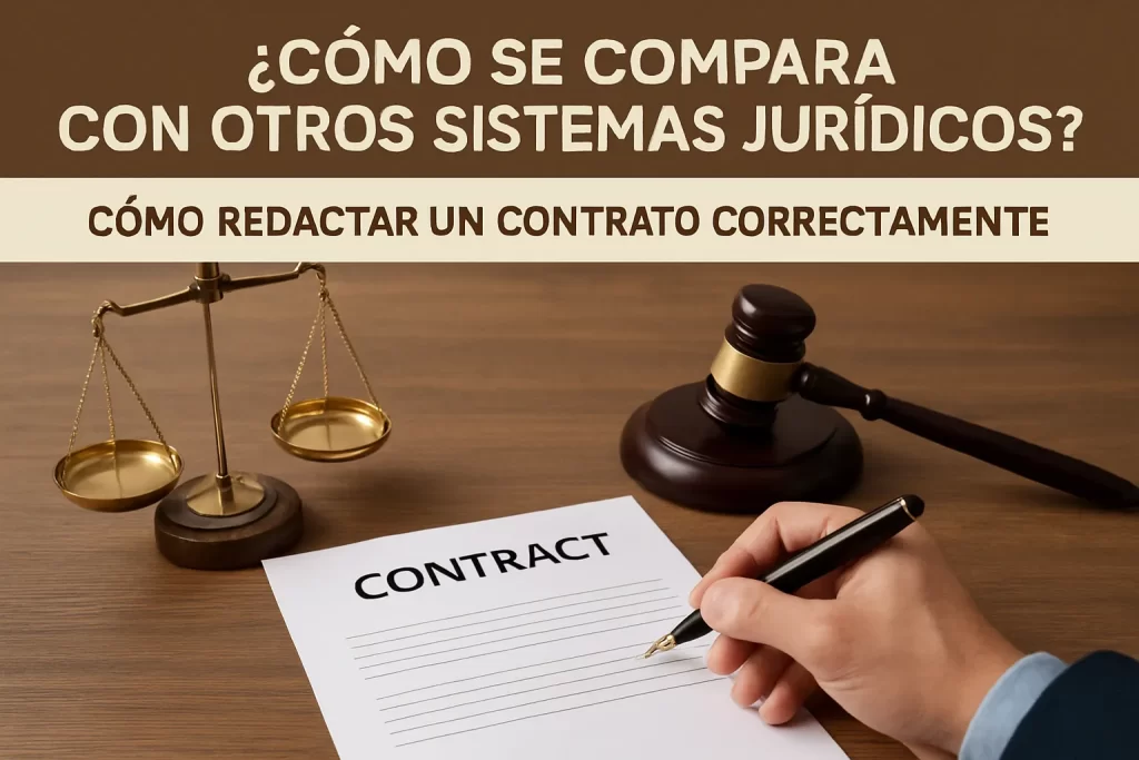 cómo se compara con otros sistemas jurídicos Cómo redactar un contrato correctamente