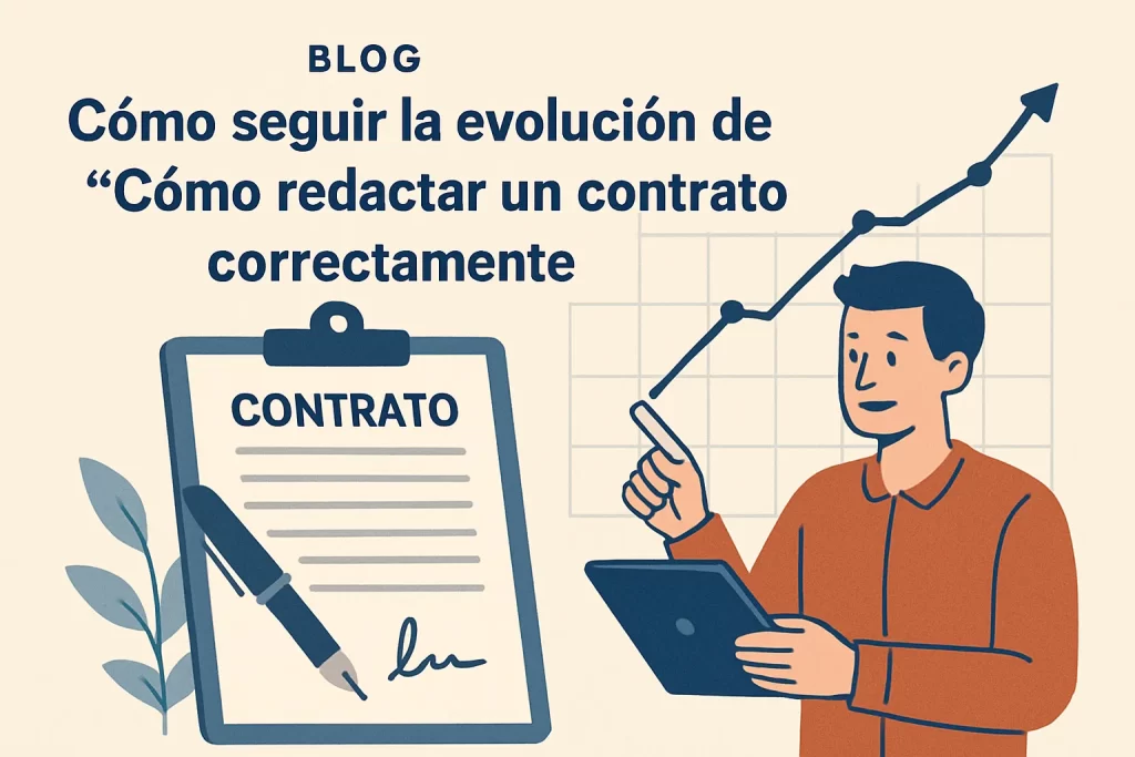cómo seguir la evolución de Cómo redactar un contrato correctamente