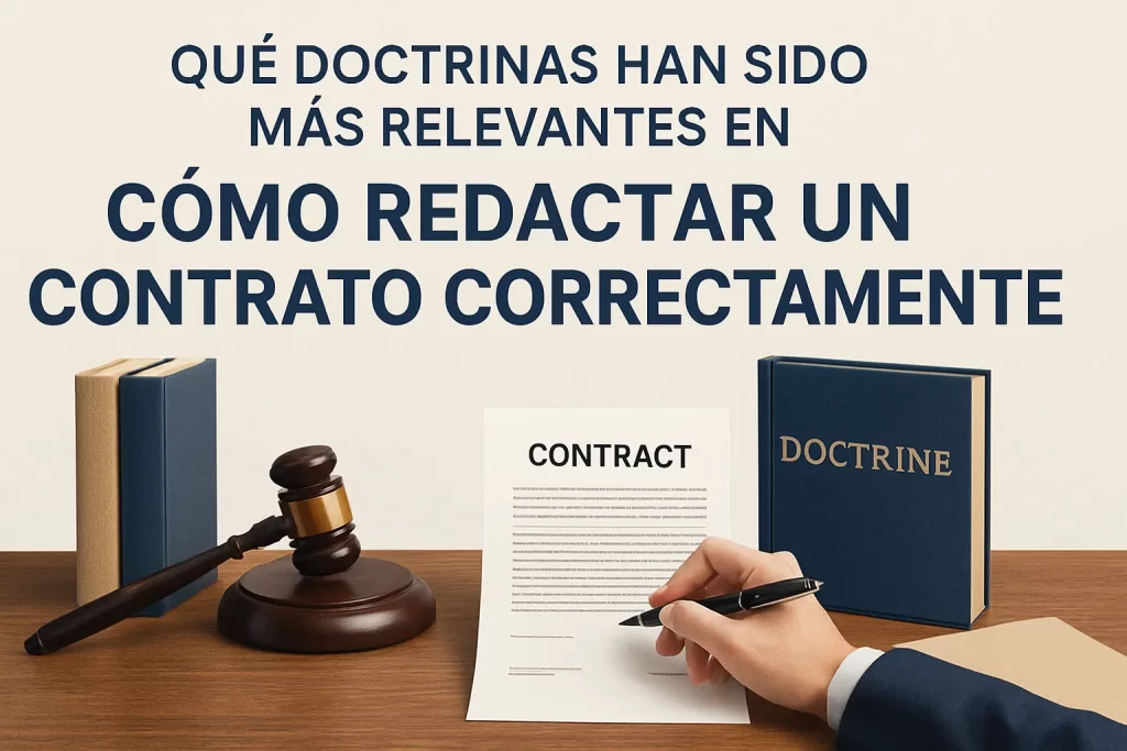 qué doctrinas han sido más relevantes en Cómo redactar un contrato correctamente