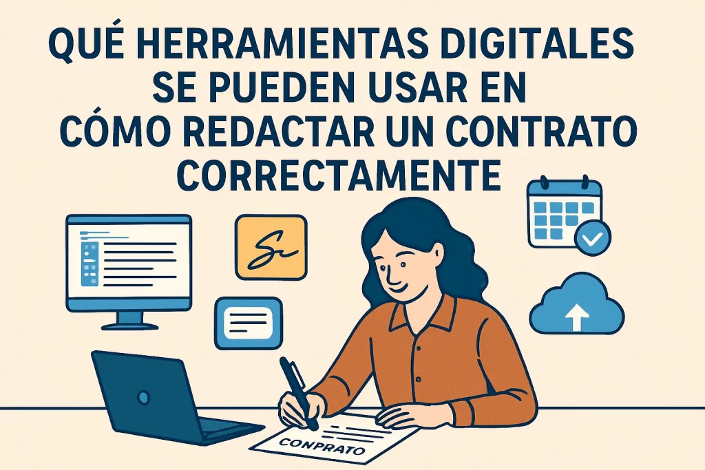 qué herramientas digitales se pueden usar en Cómo redactar un contrato correctamente