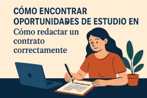 cómo encontrar oportunidades de estudio en Cómo redactar un contrato correctamente