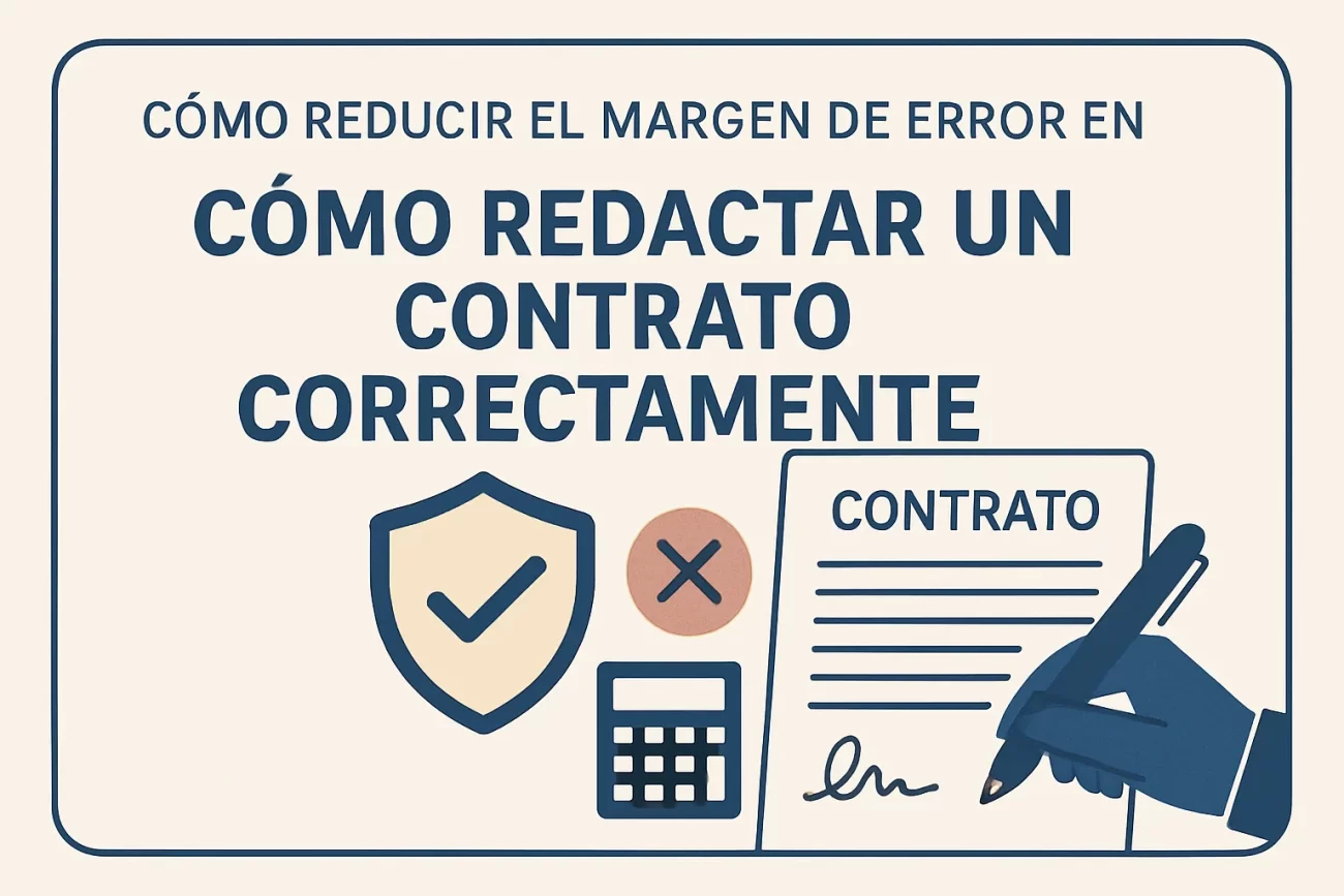 cómo reducir el margen de error en Cómo redactar un contrato correctamente