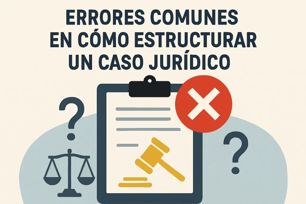 errores comunes en Cómo estructurar un caso jurídico