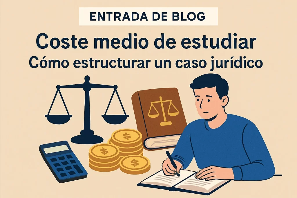 coste medio de estudiar Cómo estructurar un caso jurídico