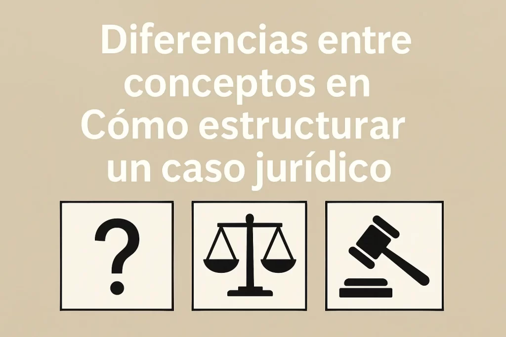 diferencias entre conceptos en Cómo estructurar un caso jurídico