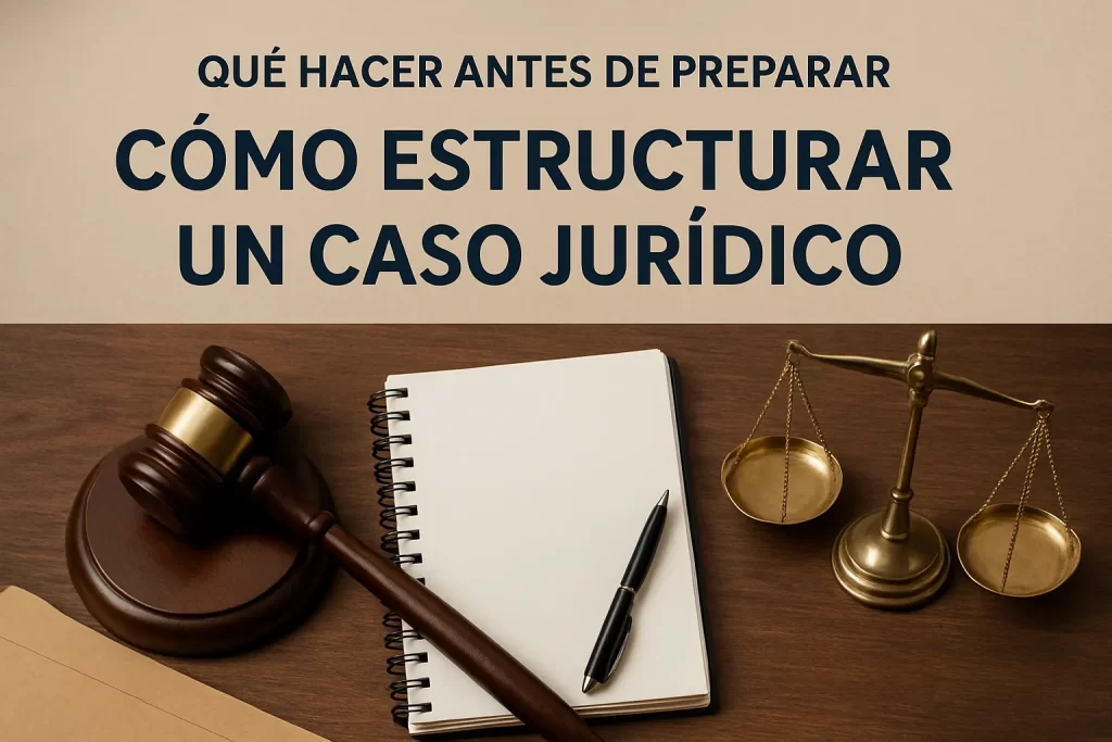 qué hacer antes de preparar Cómo estructurar un caso jurídico