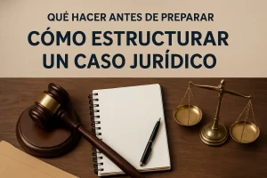 qué hacer antes de preparar Cómo estructurar un caso jurídico
