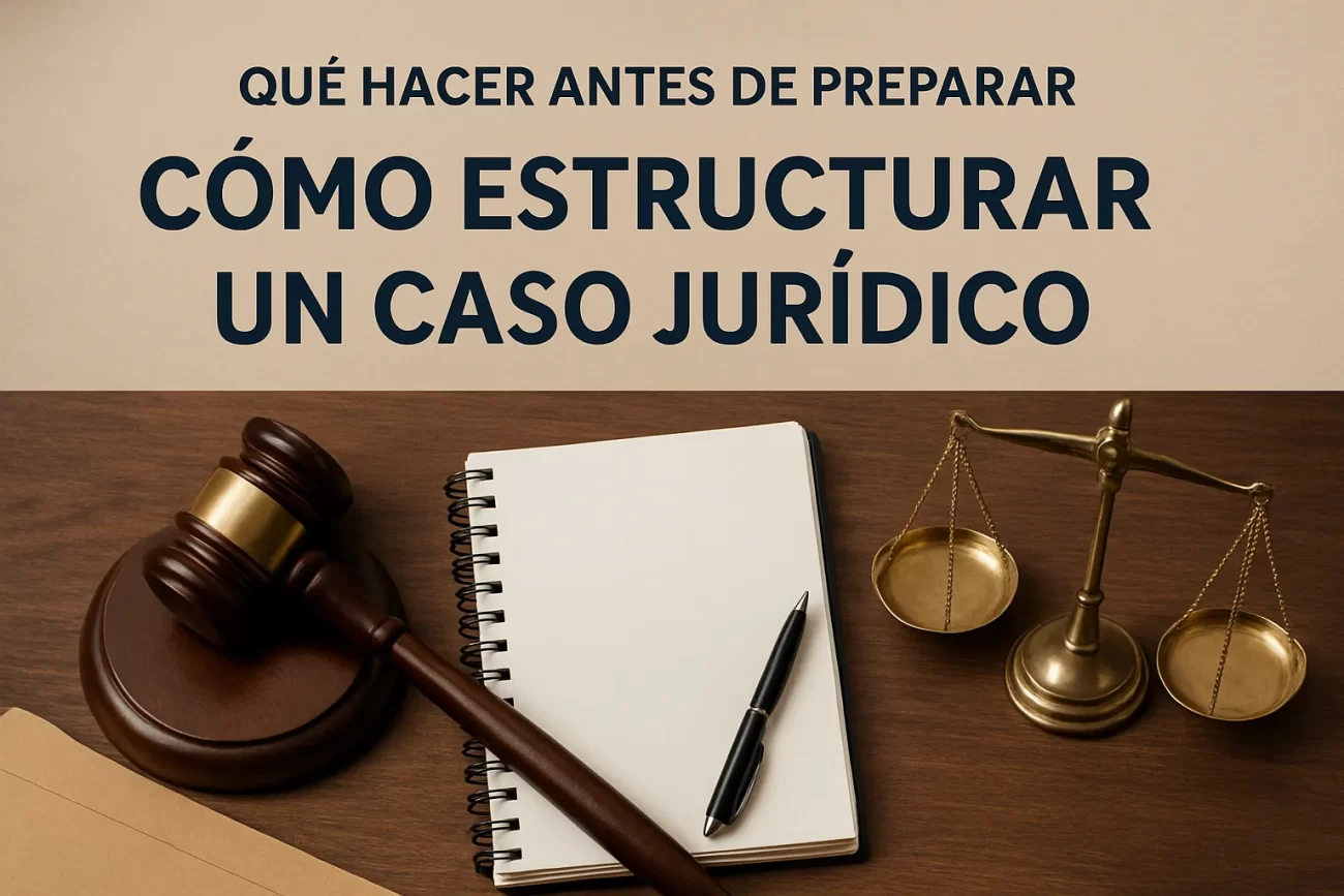 qué hacer antes de preparar Cómo estructurar un caso jurídico