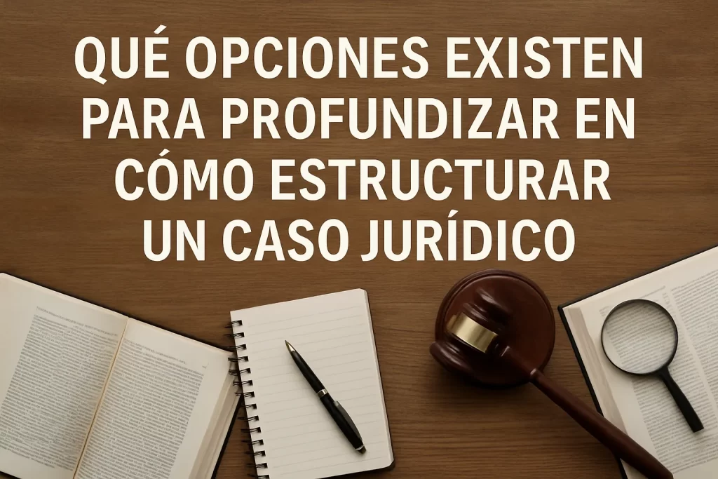 qué opciones existen para profundizar en Cómo estructurar un caso jurídico