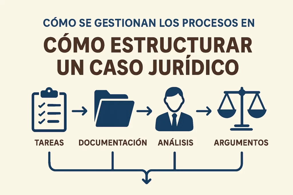 cómo se gestionan los procesos en Cómo estructurar un caso jurídico