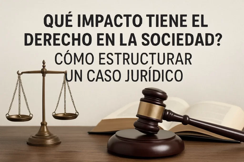 qué impacto tiene el Derecho en la sociedad Cómo estructurar un caso jurídico