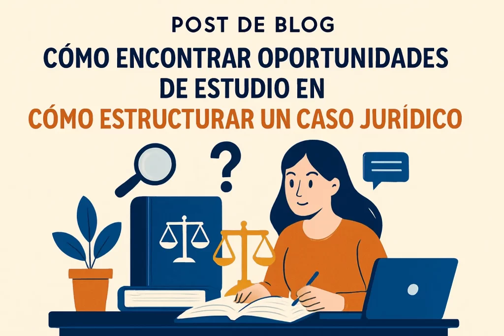 cómo encontrar oportunidades de estudio en Cómo estructurar un caso jurídico