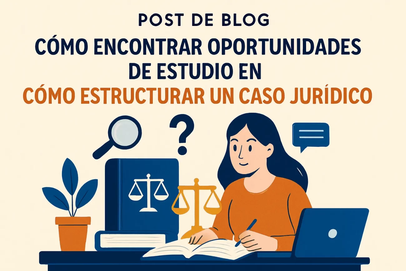 cómo encontrar oportunidades de estudio en Cómo estructurar un caso jurídico