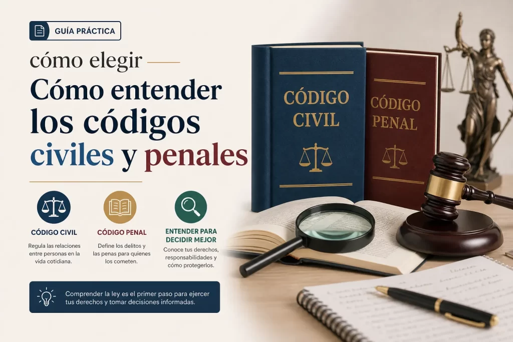 cómo elegir Cómo entender los códigos civiles y penales