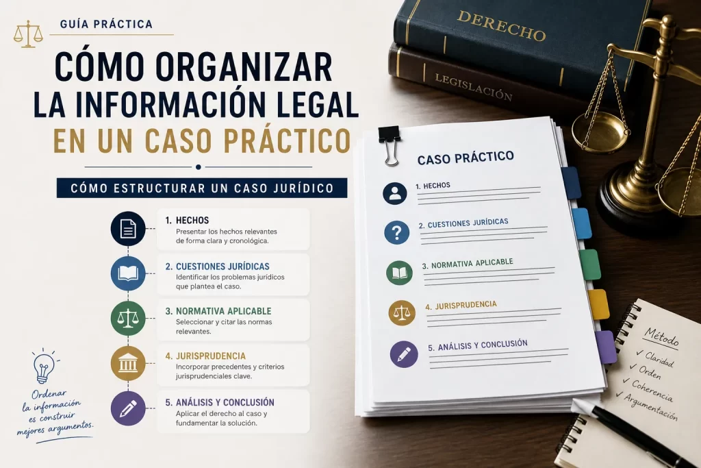 cómo organizar la información legal en un caso práctico Cómo estructurar un caso jurídico