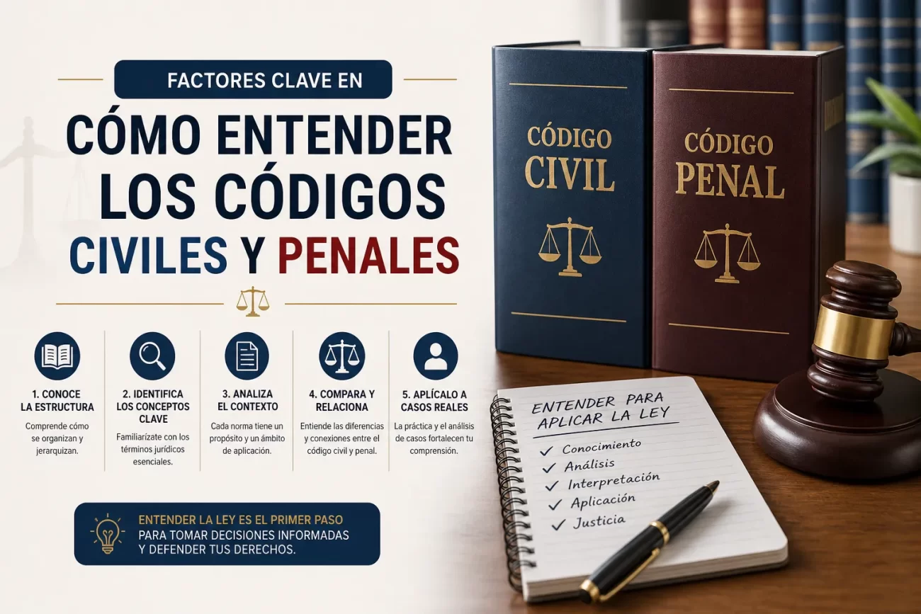 factores clave en Cómo entender los códigos civiles y penales