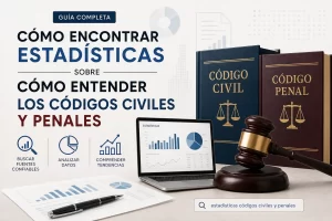 cómo encontrar estadísticas sobre Cómo entender los códigos civiles y penales