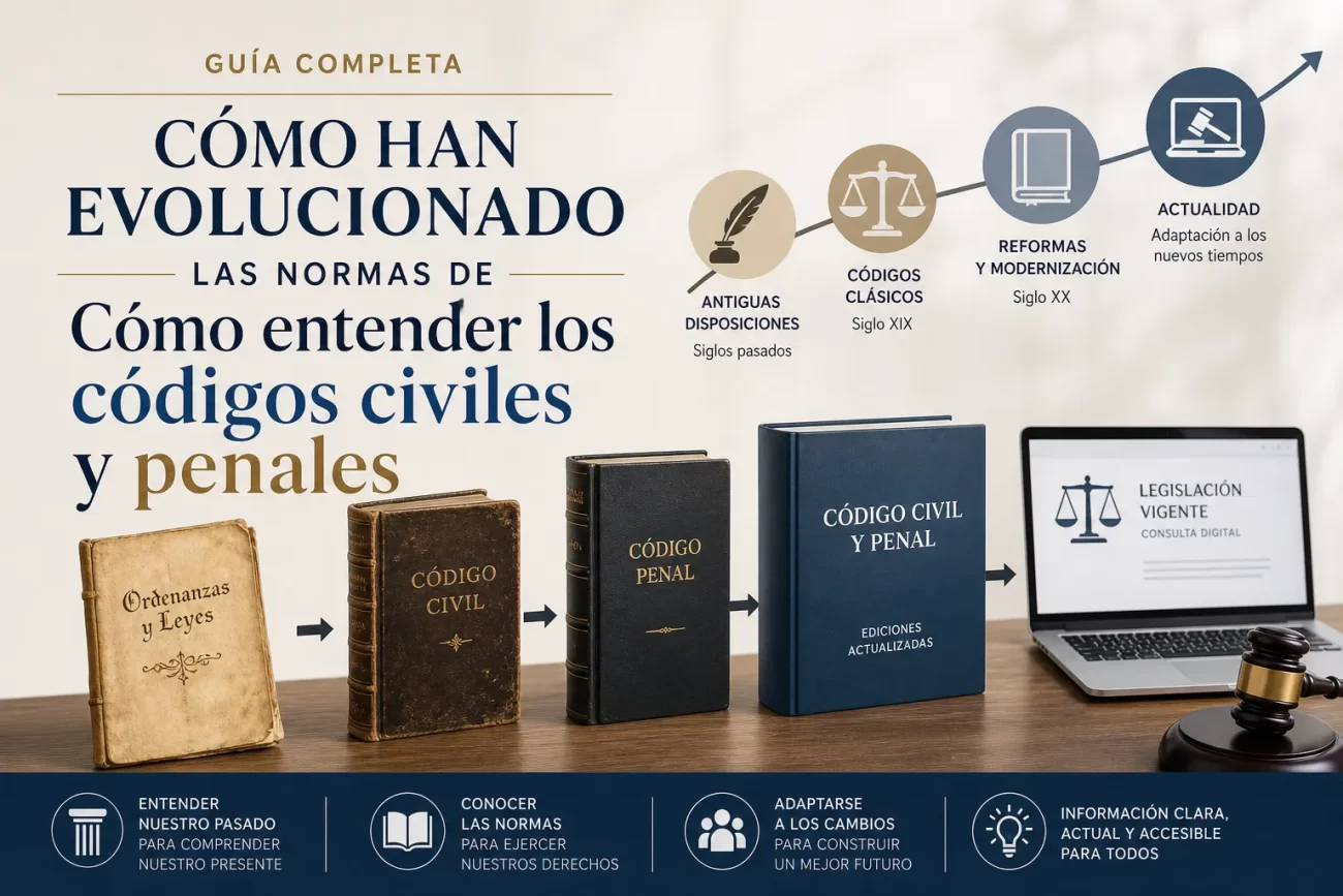 cómo han evolucionado las normas de Cómo entender los códigos civiles y penales